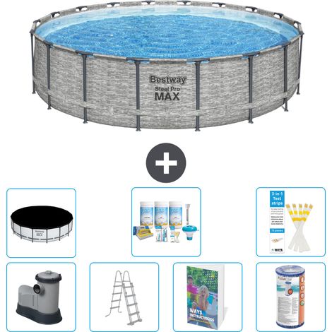 Bestway Steel Pro MAX Rund - 549x122 cm - 8-teilig S556