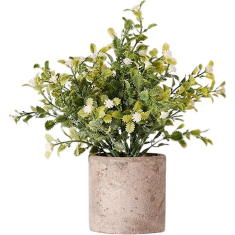 Plantas artificiales de interior，Mini plantas artificiales para decoración del hogar，Eucalipto artificial para uso en interiores en dormitorios (1/5)