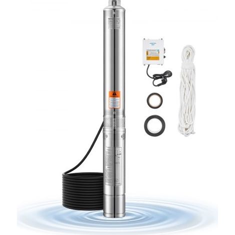 Pompe immergée pour puits profond - 1100 W puissance d'entrée (1/5)