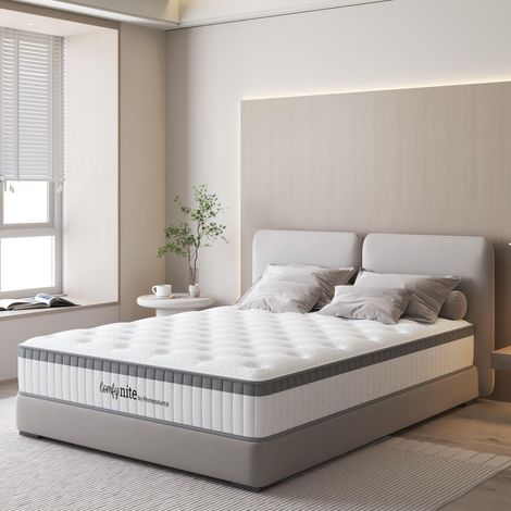 Pocket Sprung Quilted Mattress 5ft King Medium Firmness 24cm Depth Flat Pack (1/5)