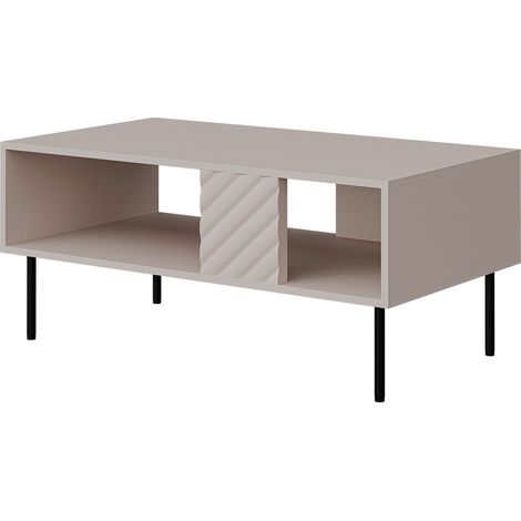 Mesa de centro Sillen, Cachemira, 46x55x100cm, Diámetro: 0, Aglomerado laminado, Angular