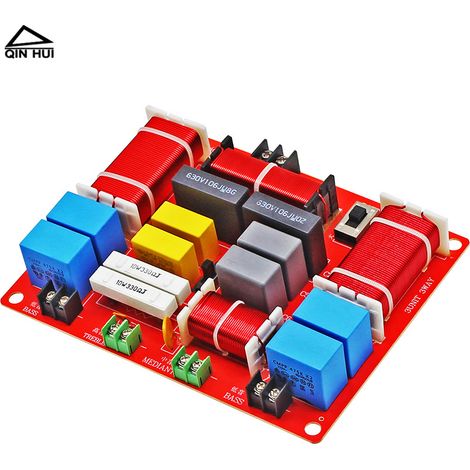 5-Wege-HiFi-Filter (2 Hochtöner, 2 Mitteltöner, 1 Tieftöner) für verbesserte Heimkino-Audiosysteme, 300-Watt-Filter für bessere Klangqualität. (1/4)
