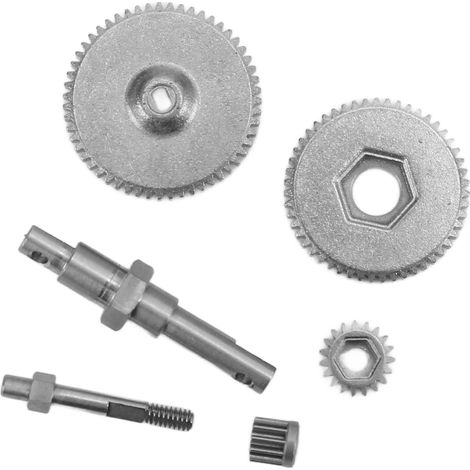 Jeu de pignons de transmission en acier inoxydable pour voiture RC 1/24 AXIAL SCX24, modèles AXI90081 AXI00001 AXI00002. (1/5)