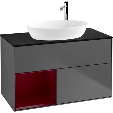 Villeroy & Boch F892HBGK Meuble sous-lavabo Finion F89 (1/2)