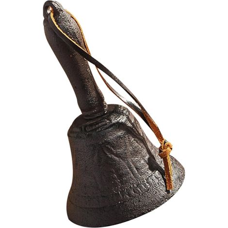Cloche Vintage en Fer Rétro Ornée, Clochette Décorative Facile à Nettoyer, pour Signaler aux Clients ou Aidants la Maison Couleur Aléatoire (1/5)