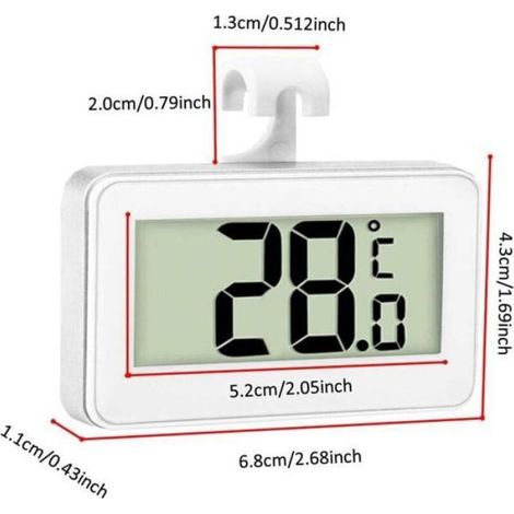 Thermomètre Numérique - - 3 Pièces - LCD Imperméable - Mesure - Fixation Magnétique (1/4)