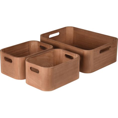 Organizer aus Holz, 3er-Set