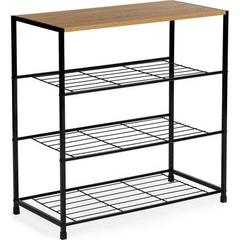 Zapatero, soporte, estantería, altillo, 3 niveles