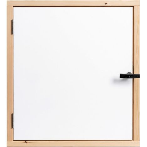 Dolle Kniestocktür F30 mit Massivholzrahmen 80x56x11,5cm U-Wert 0,96W/m²·K (1/5)