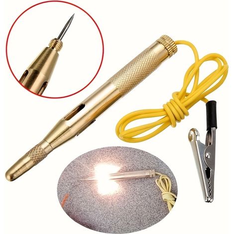 Stylo testeur de circuit automobile, outil de test de tension, sonde de détection de tension, appareil de test de circuit de diagnostic automobile - 1 pièce (1/5)