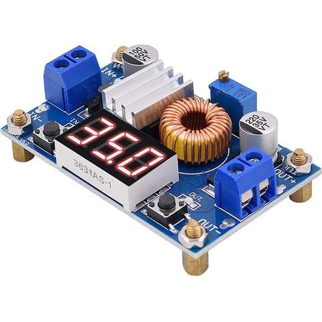 DC-DC Buck convertisseur de Tension Module d'alimentation Module abaisseur 4-38V to 1.25-36V avec Affichage LED (1/5)