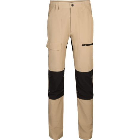 Pantalón trekking stretch beige arena/negro velilla - size XL (1/5)