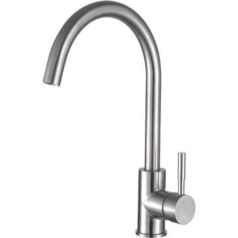 Miscelatore cucina in acciaio inox  Kam-150 kamalu