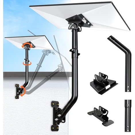 Support Mât Starlink Gen 3 - Kit Montage Réglable 360° - Métal Renforcé - Pour Toit Et Mur (1/5)