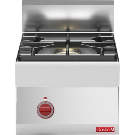 Fourneau inox à gaz 1 feu vif, 7500 W, GAZ (1/2)
