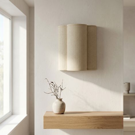 Aplique de Pared Tejido KAV y Cinta Beige  Serie ACACIA II (1/5)