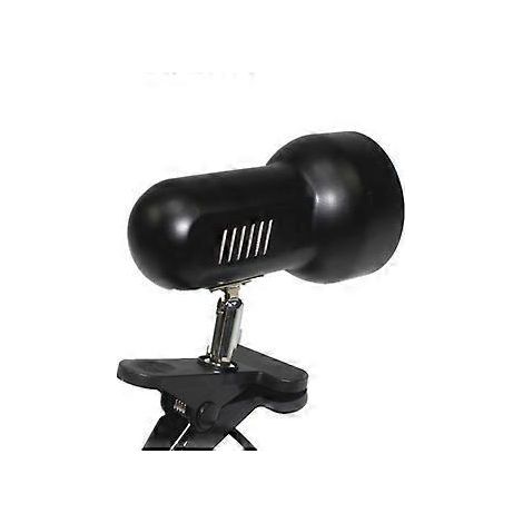Support de lampe de table à pince, rotation à 360°, douille E27, base de lampe avec interrupteur, fil, motif tortue, aquarium, prise UE (noir) (1/4)