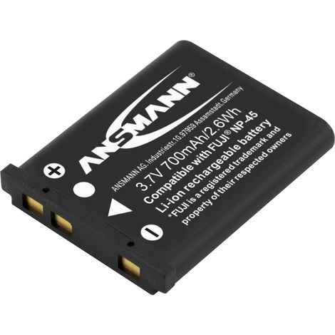 Ansmann A-Fuji NP 45 Kamera-Akku ersetzt Original-Akku (Kamera) NP-45 3.7 V 650 mAh (1/5)