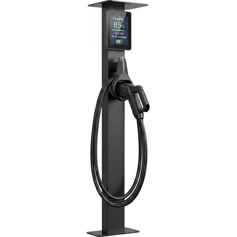 Electric Car Charger Holder Electric Vehicle Charging Station Stand EV Charger Foot Outdoor Stand Electric Charging Station with Roof (1/5)