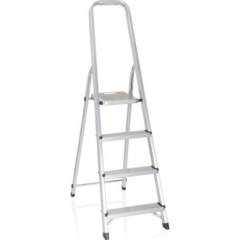 Klappleiter SOLID II Aluminium 4 Stufen hjh OFFICE
