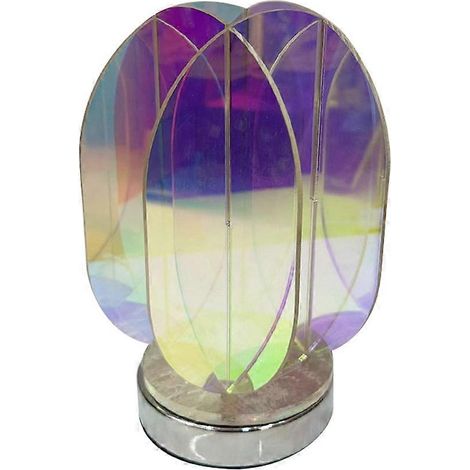 Mehrfarbige LED-Acryl-USB-Tischleuchte für Schlafzimmer oder Spielzimmer, dekorative geometrische Nachttischlampe für den Innenbereich (1/5)