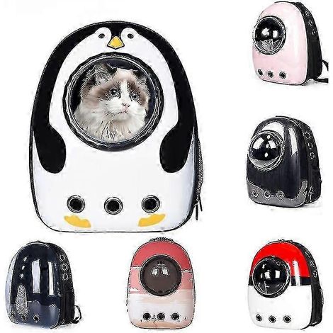 Sac à dos pour chat respirant, sac de transport extérieur type capsule spatiale avec accessoiresdéc. (1/5)