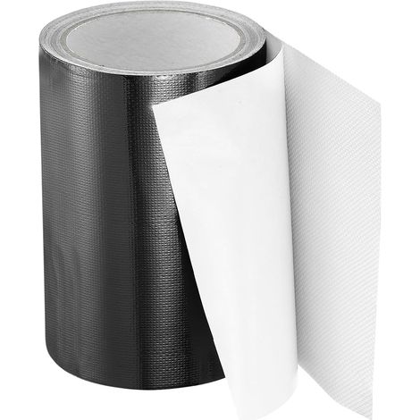 Ruban De Réparation Pour Store 8m x 15cm Ruban Toile Imperméable Kit De Patch De Réparation Adhésif Pour Bâche PVC Tente Store Toiture Pour RV Voilier Bateau, Noir (6" x26.24ft) (1/5)
