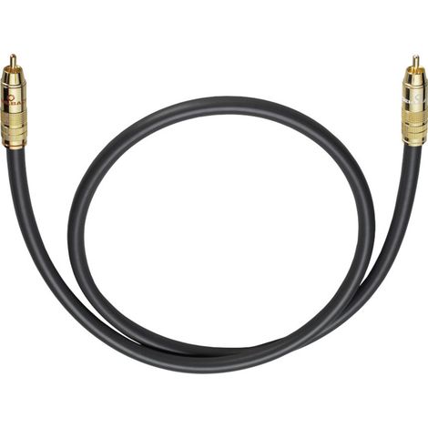 Cinch Audio Anschlusskabel [1x Cinch-Stecker - 1x Cinch-Stecker] 2.00 m Anthrazit vergoldete Steckko
