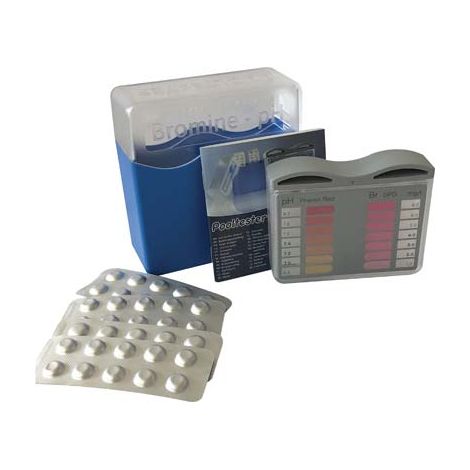 TEST ANALISI PH + BROMO X PISCINA - CF=TEST + PASTIGLIE 2X10- 1 confezioni