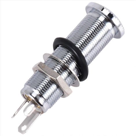 1/4-Zoll-Chrom-Zylinder-Einbaubuchse für E-Gitarre und Bass (1/5)