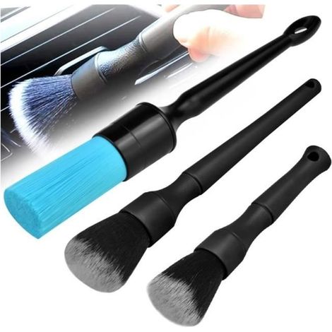 3 PCS Pinceau Detailing Auto, Pinceau Nettoyage Outil de Nettoyage Réutilisable Détails Brosse Nettoyage Voiture pour la Voiture (1/4)