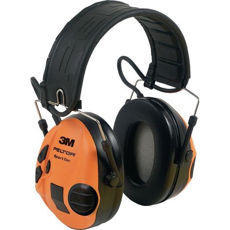 FP – Casque anti-bruit électronique 3M™ Peltor™ SportTac™ – Réduction sonore SNR 26dB – Norme EN 352-1 – Entrée audio pour radio