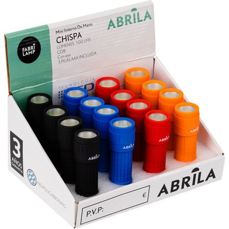 MiniTaschenlampe led cob 100lm mehrfarbig 9,5x3x3cm 3xaaa inklusive Licht und c/asa