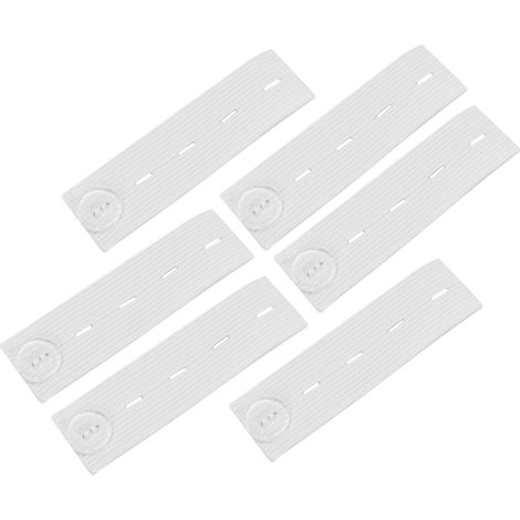 Bouton d'extension élastique pour ceinture de maternité, boucle ajustable blanche pour allonger la taille