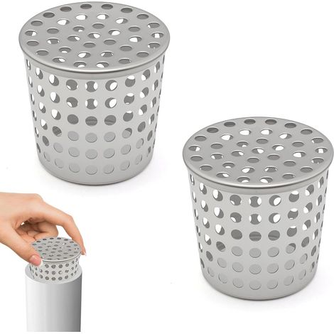 2 x Gutter Toad, 52-65 mm Stainless Steel Leaf Gutter Filter, 5 mm Hole Diameter for Patio, Garden, Garage (1/5)