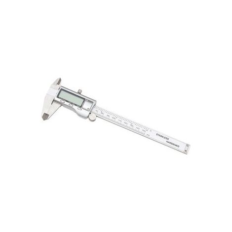 Pied à coulisse électronique 0‑150 mm – Acier inoxydable, lecture numérique – Jauge de profondeur et de diamètre (1/5)