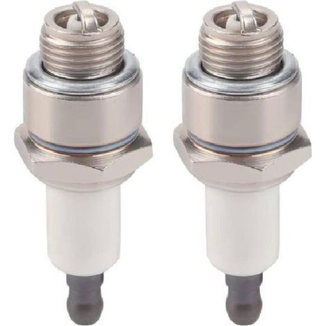 Lot de 2 Bougies d’Allumage RJ19LM pour Moteurs Briggs & Stratton 796112, 802592 et 5095D – Compatible Champion J19LM (1/5)