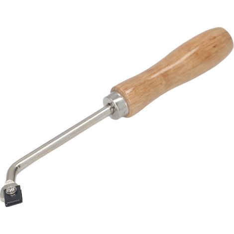 Rainureuse en bois de hêtre, gouge à rainurer en acier, couteau à fente pour outils de revêtement de sol PVC et plastique (1/5)