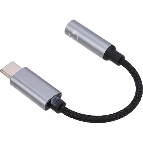 Câble Stéréo de Type C vers 3,5 Mm, Convertisseur de Son Premium pour écouteurs, Parfait pour Les Smartphones et Les Tablettes, 1 Pièce (1/5)