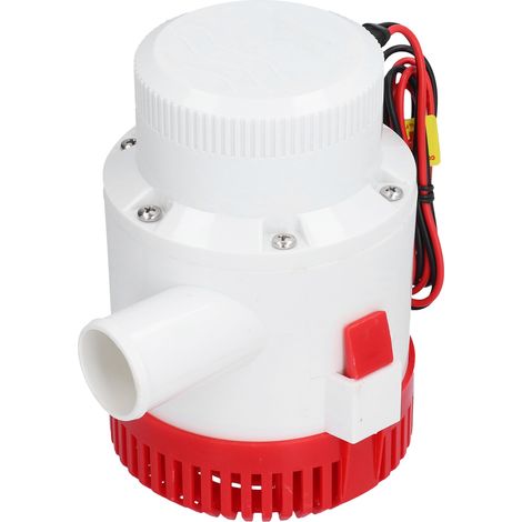 Pompe de cale immergée 24V DC 3000GPH, anti-choc, antirouille et anticorrosion, robuste pour drainage et évacuation d'eau (1/5)