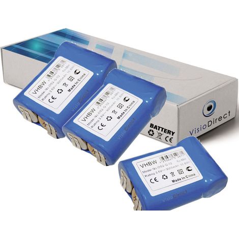 Lot de 3 batteries pour AEG Junior 3000 outils sans fil 3000mAh 3.6V (1/2)