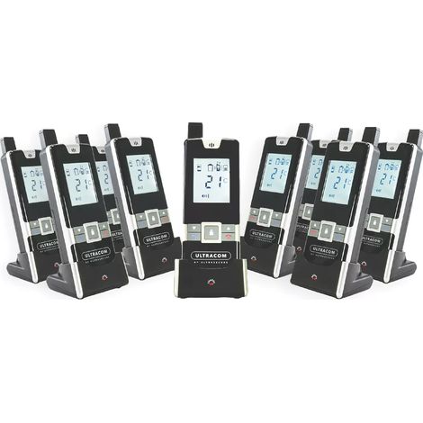 Système d'interphone de bureau 600 mètres sans-fil communication combiné à combiné - 9 combinés UltraCOM