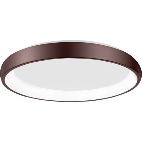 Plafoniera LED Nova Luce Albi alluminio marrone Ø 61 cm 50 W 3000 K dimmerabile per soggiorno 2900 lm rif. 8105612 (1/5)