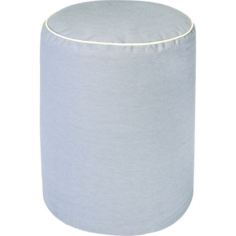 Cuscini Pouf seduta tondo grigio