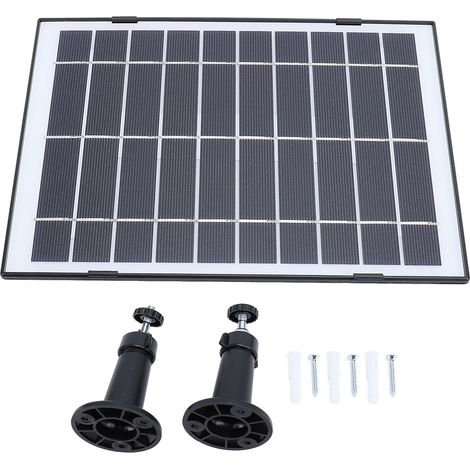 Ortviai Panneau Solaire 10 W pour Caméra de Sécurité Extérieure – Charge Continue, IP65, Monocristallin, Câble USB-C