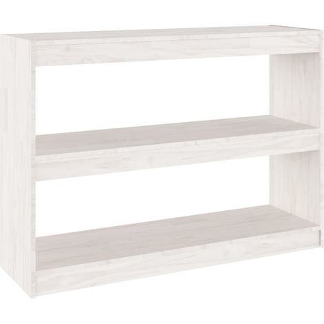 Maison Exclusive - Bücherregal Raumteiler Weiß 100x30x71,5 cm Mas