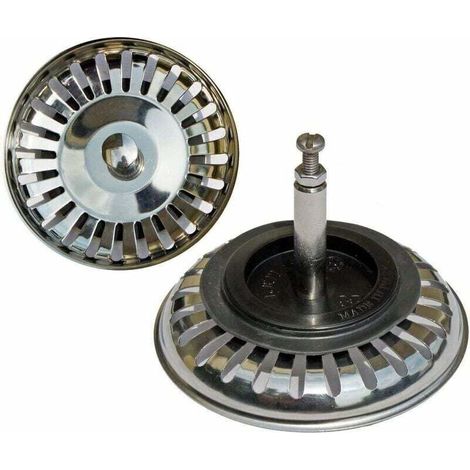Panier universel 7,6 cm (Ø80 mm) (Ø80 mm), pour évier excentrique / inox (1/3)