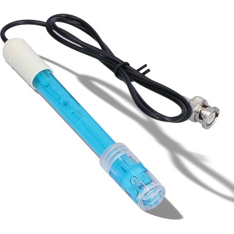 BNC Connector PH Electrode Test Tool, PH Probe Plastic Shell for Swimming Pool BNC, 0.00-14.00PH, 0-60℃, PH Controller Aquarium Suitable for Chemical Industry (1/5)