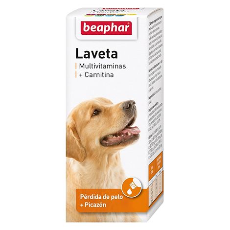 Beharn Laveta avec carnitine pour chiens avec perte de cheveux ou de brochet, 50 ml