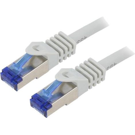 Cable reseau RJ45 male S-FTP Cat 6a gris - 5m